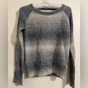 Rewind Gray and Cream Ombre Sweater